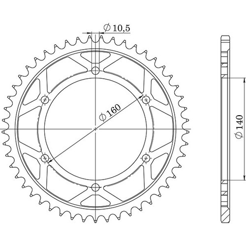 Steel crown p530 - p530, z45