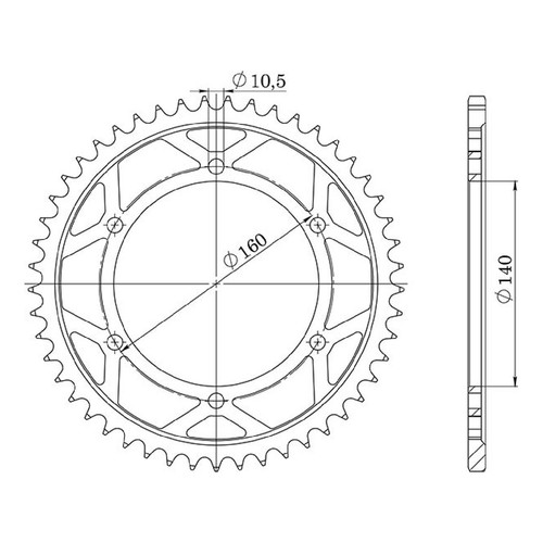 Corona acciaio denti - 45, 530